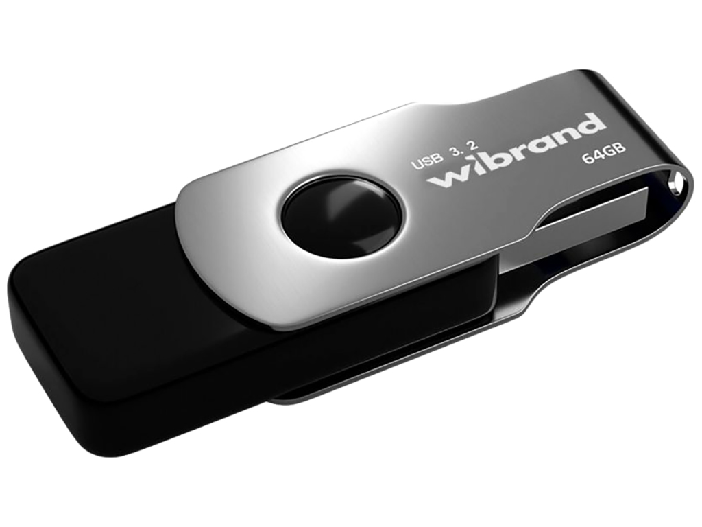 USB флеш-накопитель 3.2 Wibrand 64gb Lizard Gen1, цвет черный
