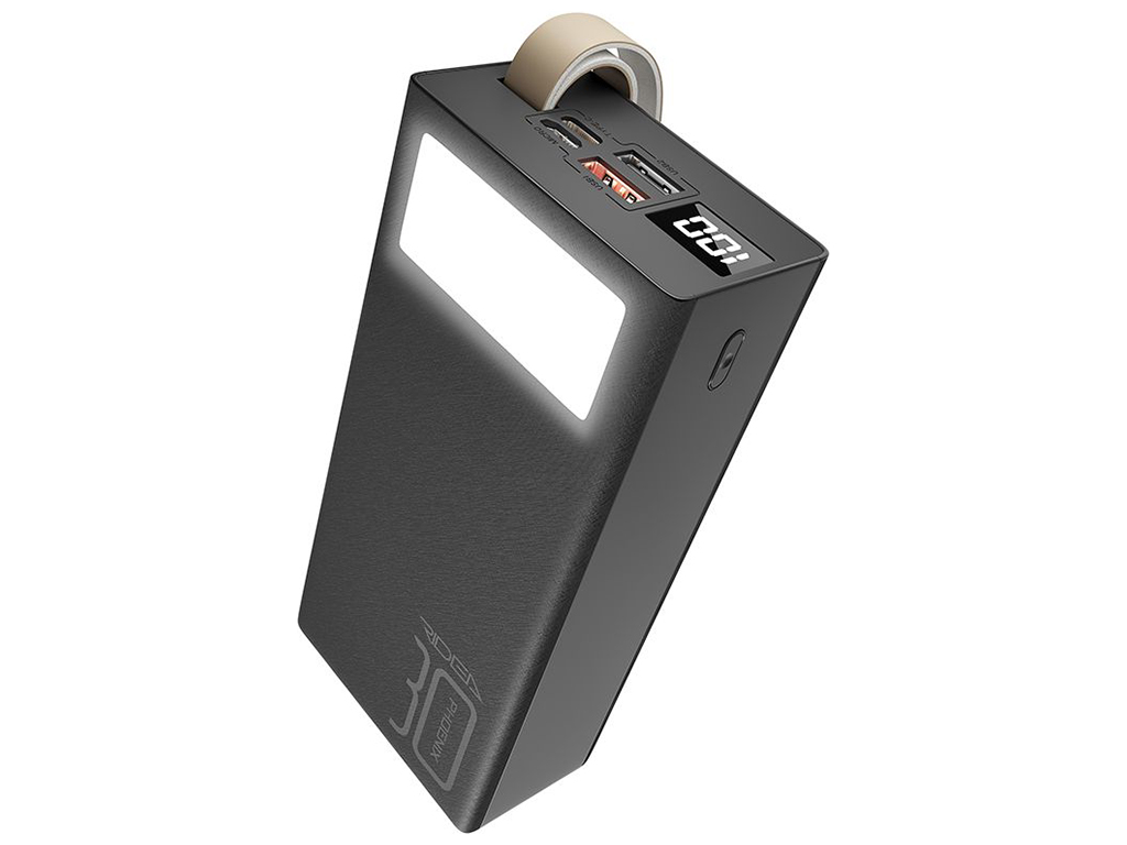 Универсальная мобильная батарея Power Bank Ridea Phoenix30, 20W, 30000mAh, цвет черный