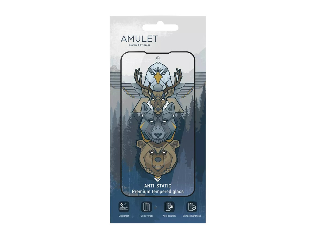 Защитное стекло Amulet 2.5D HD Antistatic for Xiaomi Redmi Note 12 5G/Note 12 4G/Poco X5, черный