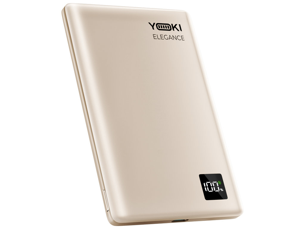 Повербанк YOKI Elegance, 5000 мАч, 15 Вт, магнитная беспроводная зарядка, Type-C, Titan