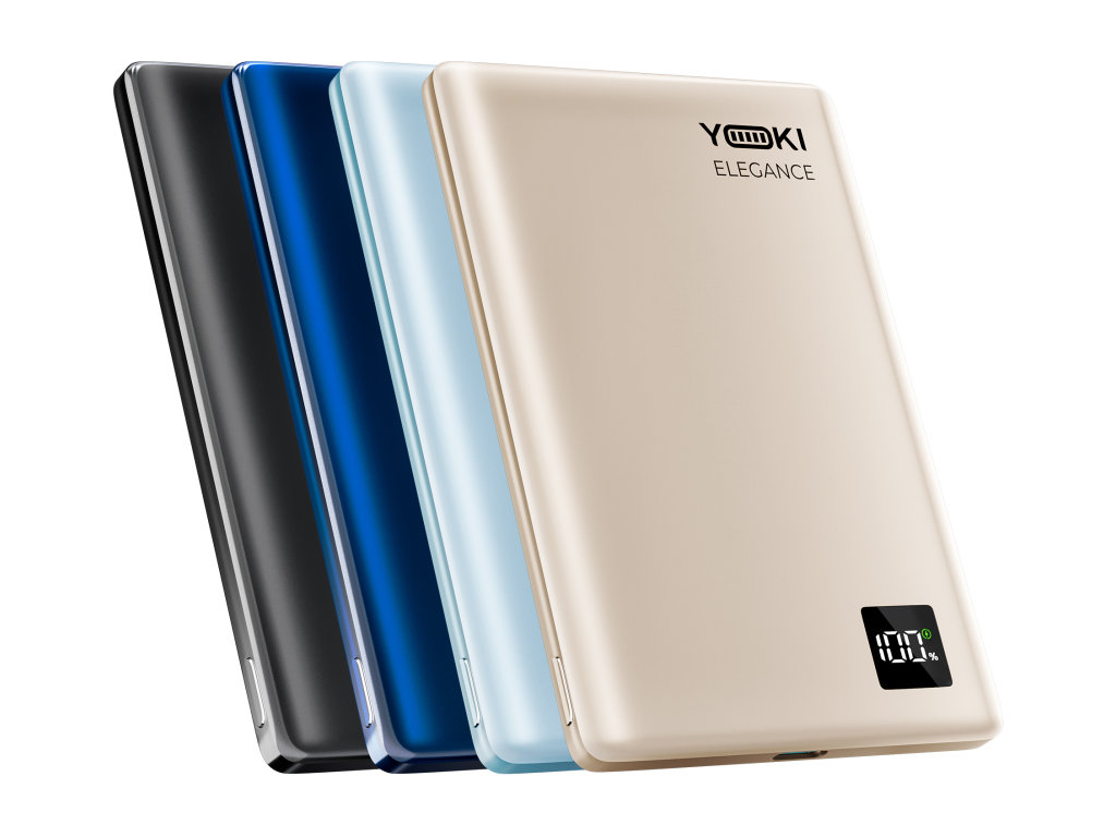 Повербанк YOKI Elegance, 5000 мАч, 15 Вт, магнитная беспроводная зарядка, Type-C, Titan