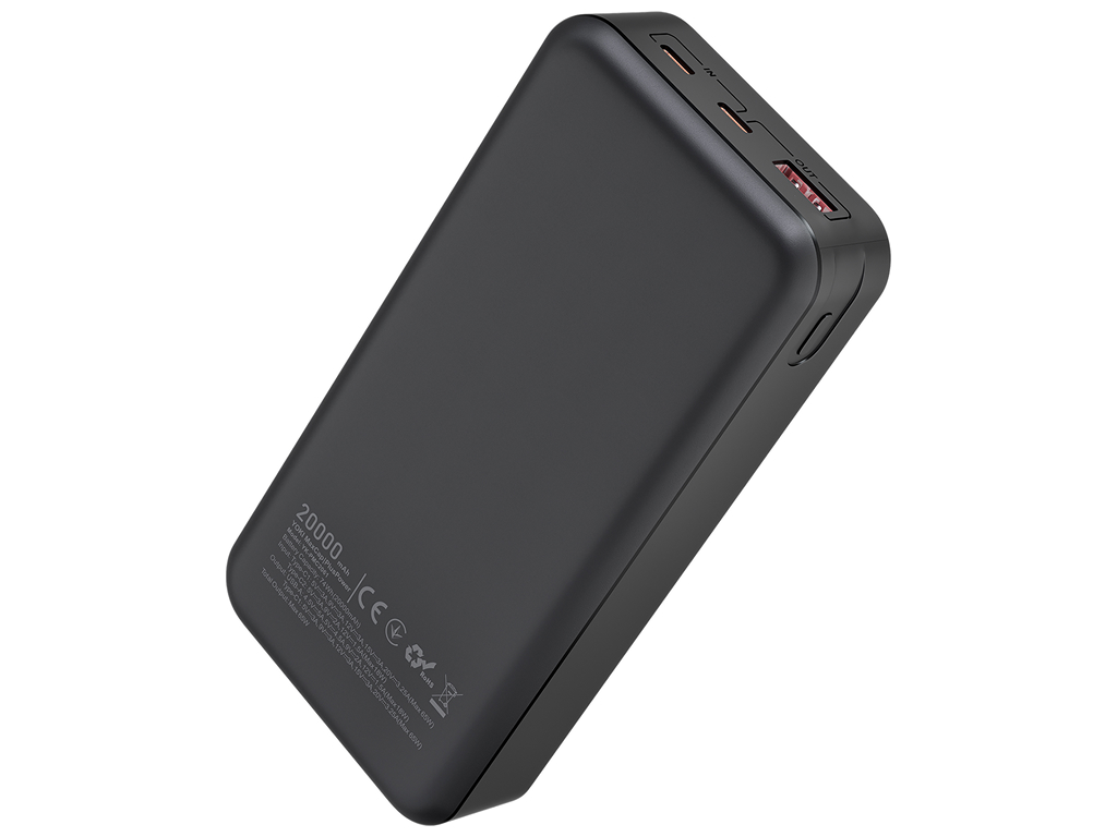 Повербанк Yoki MaxCap PlusPower, 20000мАч, Type-C, USB-A, PD, QC, 65Вт