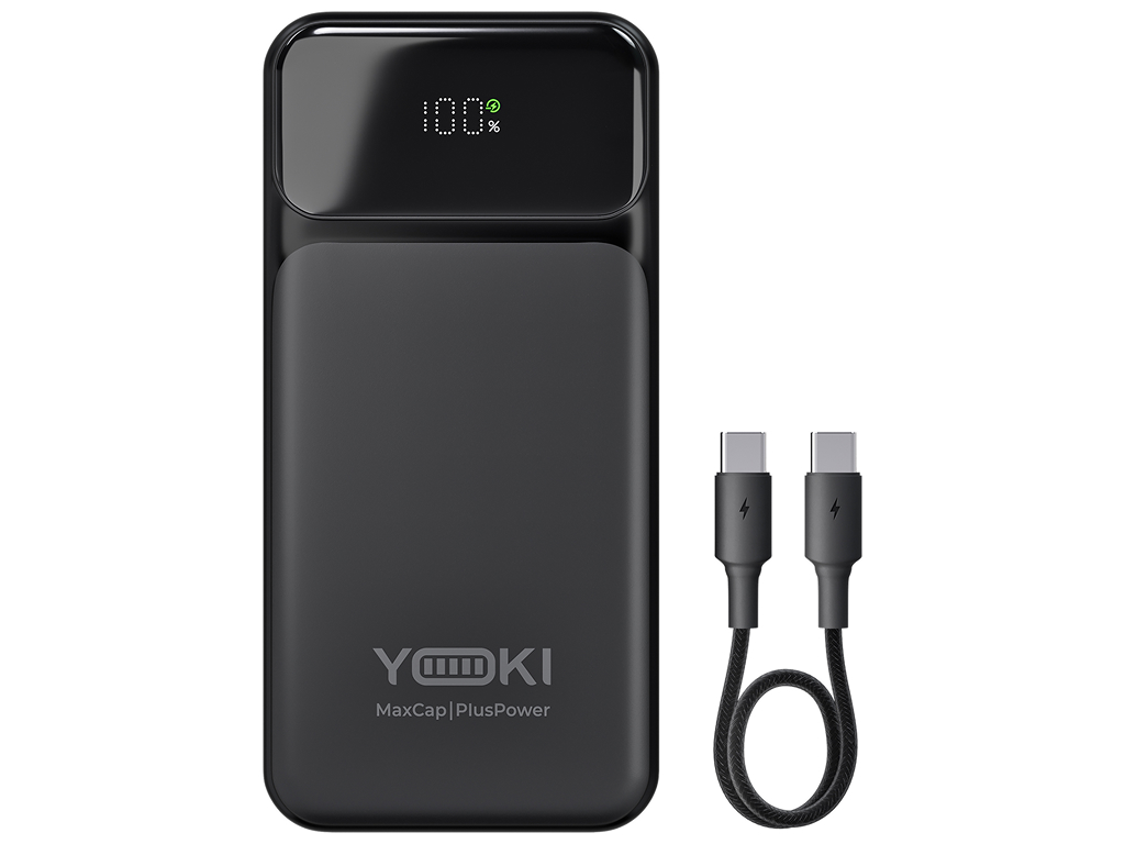 Повербанк Yoki MaxCap PlusPower, 20000мАч, Type-C, USB-A, PD, QC, 65Вт