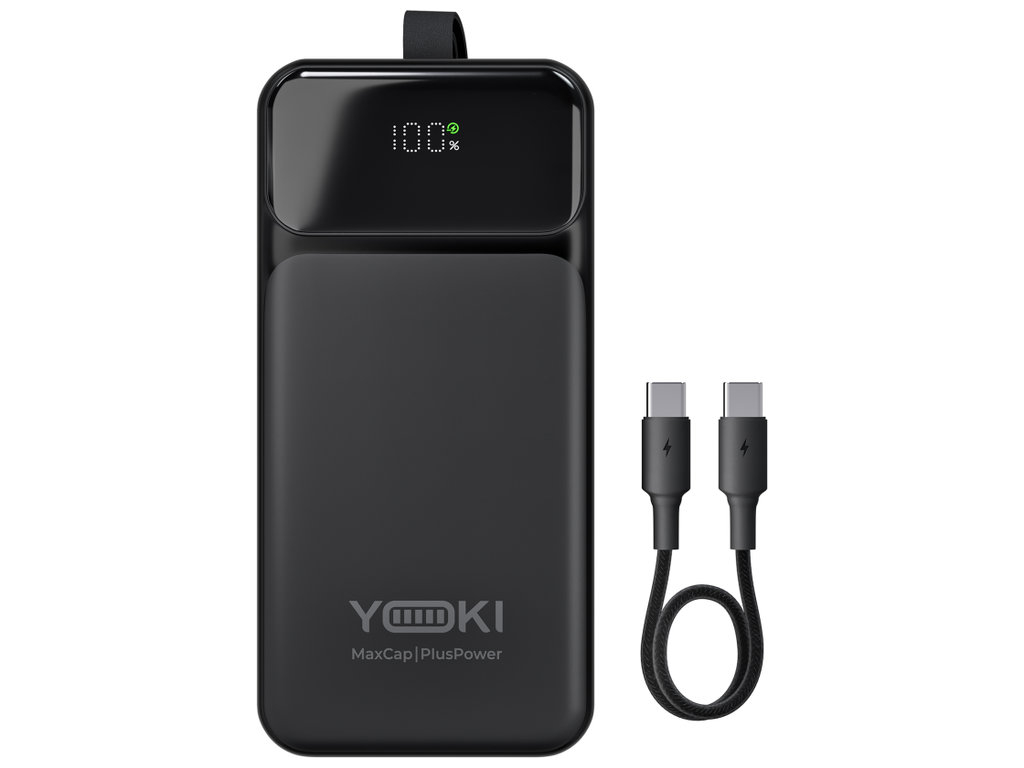 Повербанк Yoki MaxCap, 40000 мА·г, 65 Вт, Type-C, швидка зарядка