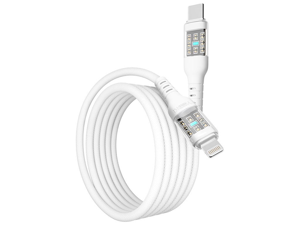 Кабель Yoki Cyber, Type-C - Lightning, 30W, 1,2м, Білий