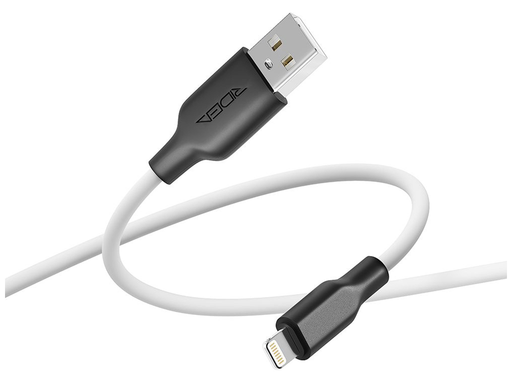 Кабель USB Ridea RC-AI21 AirSiliconePro 12W Lightning Цвет Бело-Черный