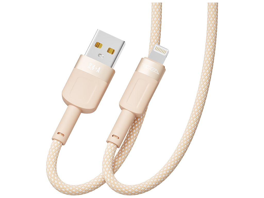 Кабель USB Ridea RC-CP43 ColorPro Lightning 12W 1,2м Цвет Оранжевый