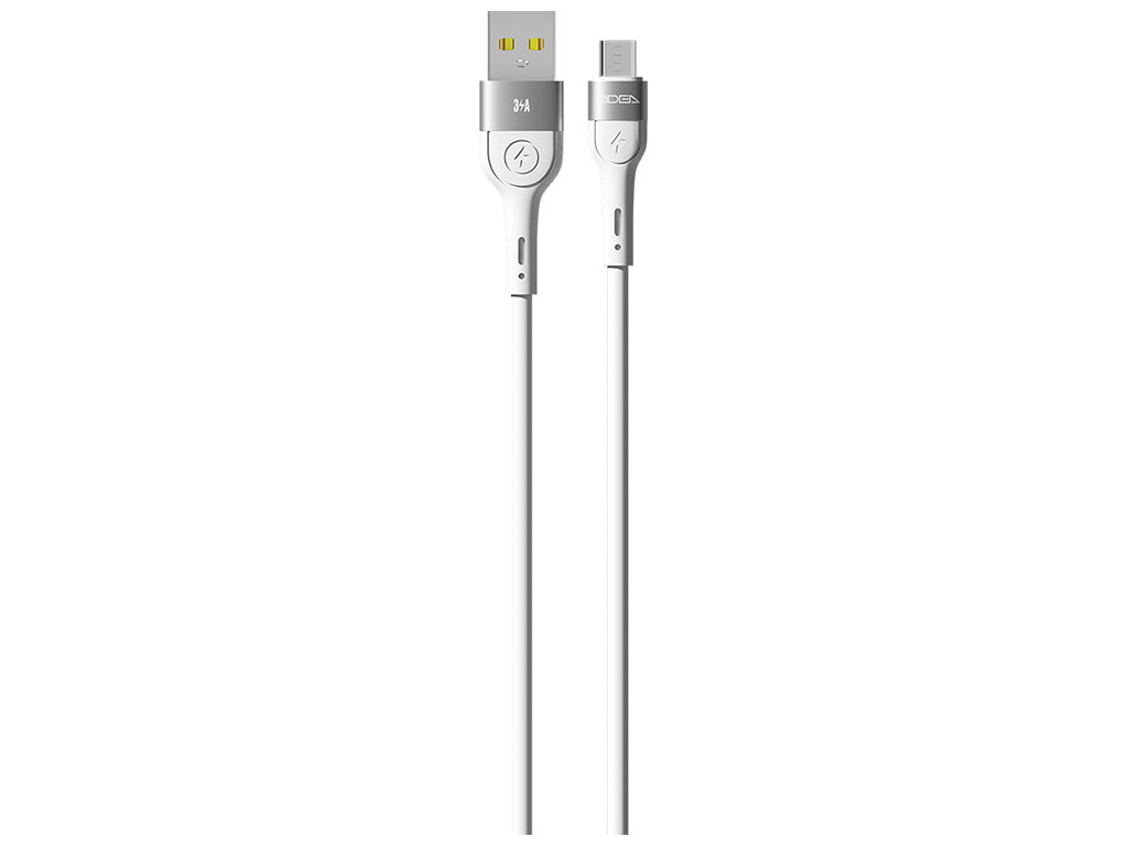 Кабель USB Ridea RC-XS51 X-Silicone MicroUSB 3A 1,2м Цвет Белый