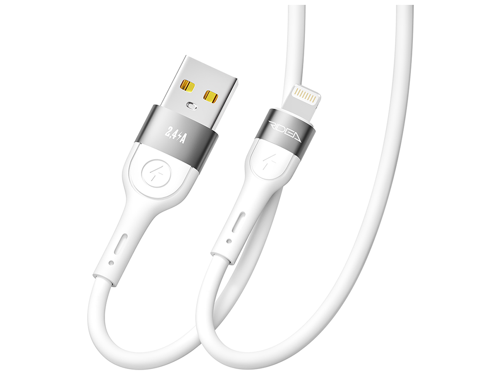 Кабель USB Ridea RC-XS51 X-Silicone Lightning 12W 1,2м Цвет Белый