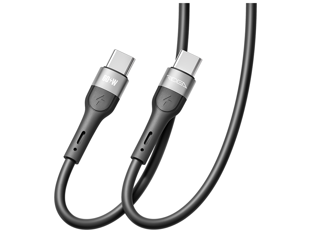 Кабель USB Ridea RC-XS51 X-Silicone Type-C to Type-C 60W 1,2м Цвет Черный