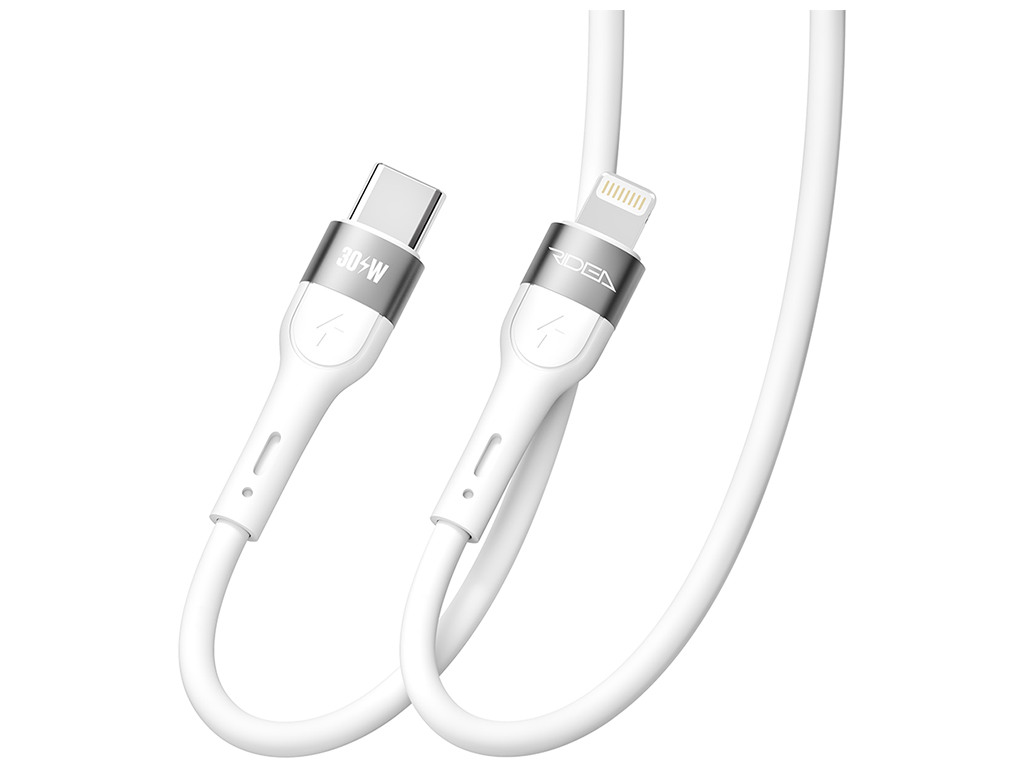 Кабель USB Ridea RC-XS51 X-Silicone Type-C to Lightning 30W 1,2м Цвет Белый