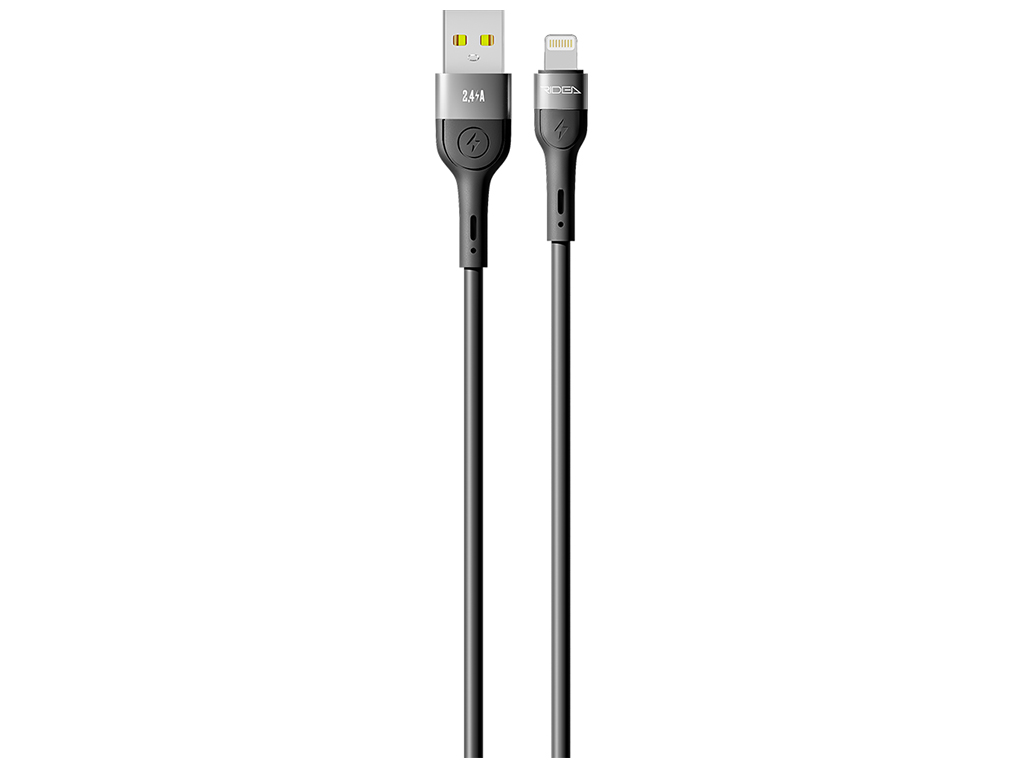 Кабель USB Ridea RC-XS51 X-Silicone Lightning 12W 2м, Цвет Черный