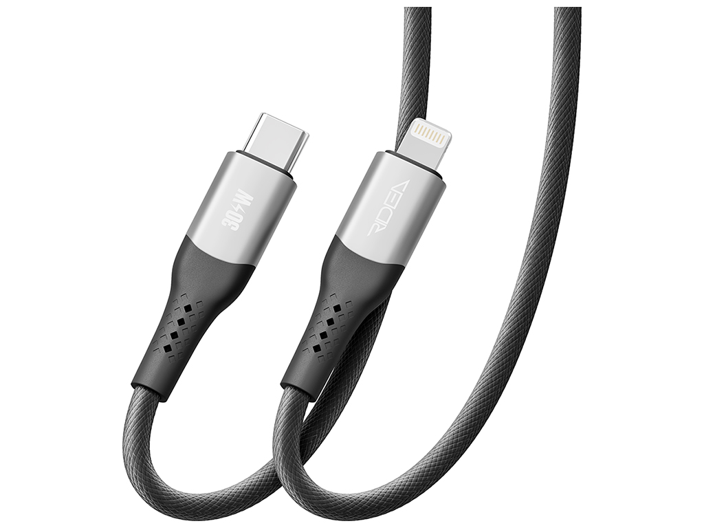 Кабель USB Ridea RC-US42 UltraStrong Type-C to Lightning 30W 1,2м Цвет Черный