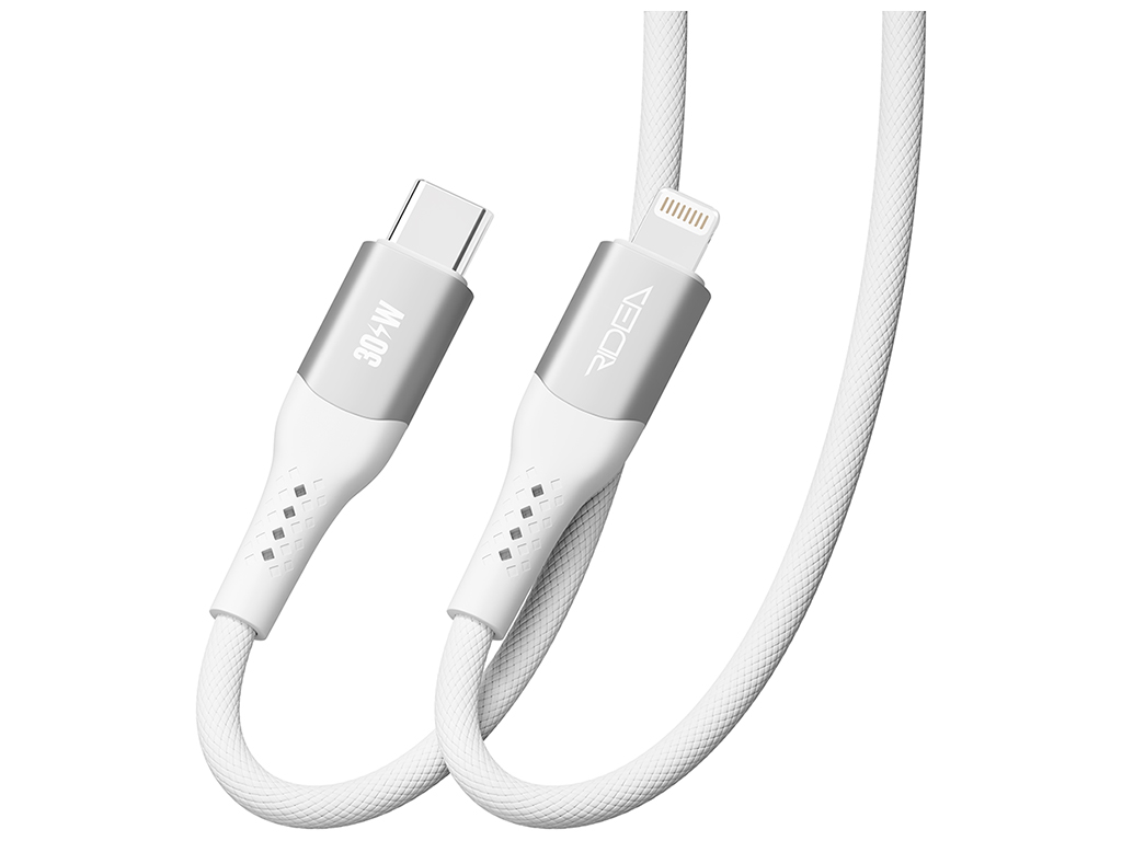 Кабель USB Ridea RC-US42 UltraStrong Type-C to Lightning 30W 1,2м Цвет Белый