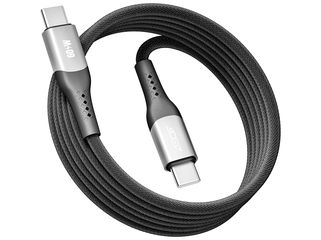 Кабель USB Ridea RC-US42 UltraStrong Type-C to Type-C 60W 2м, Цвет Черный