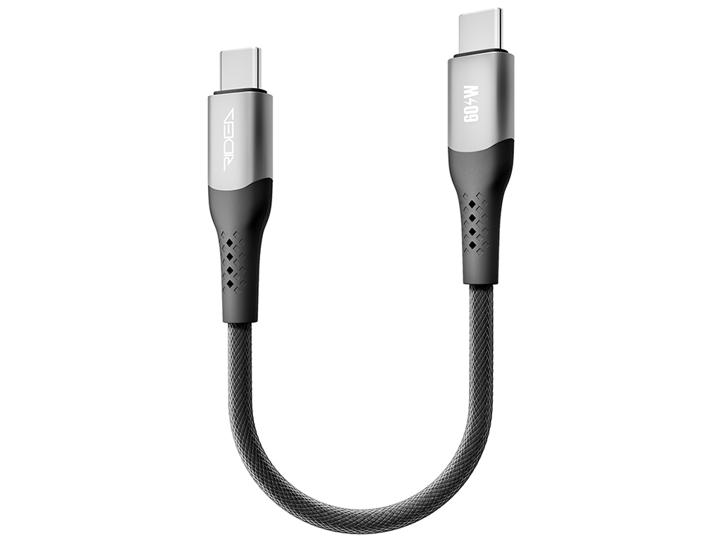 Кабель USB Ridea RC-US42 UltraStrong Type-C to Type-C 60W 0.25м, Цвет Черный