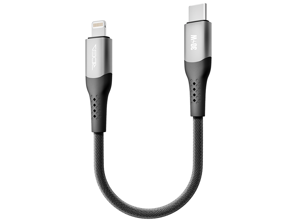 Кабель USB Ridea RC-US42 UltraStrong Type-C to Lightning 30W 0.25м, Цвет Черный