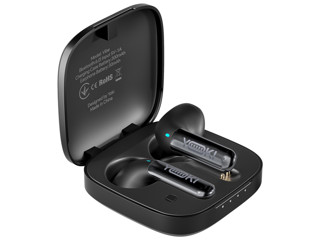 Наушники беспроводные Yoki Vibe, Tws, Enc, Bluetooth 6.0, Ipx4