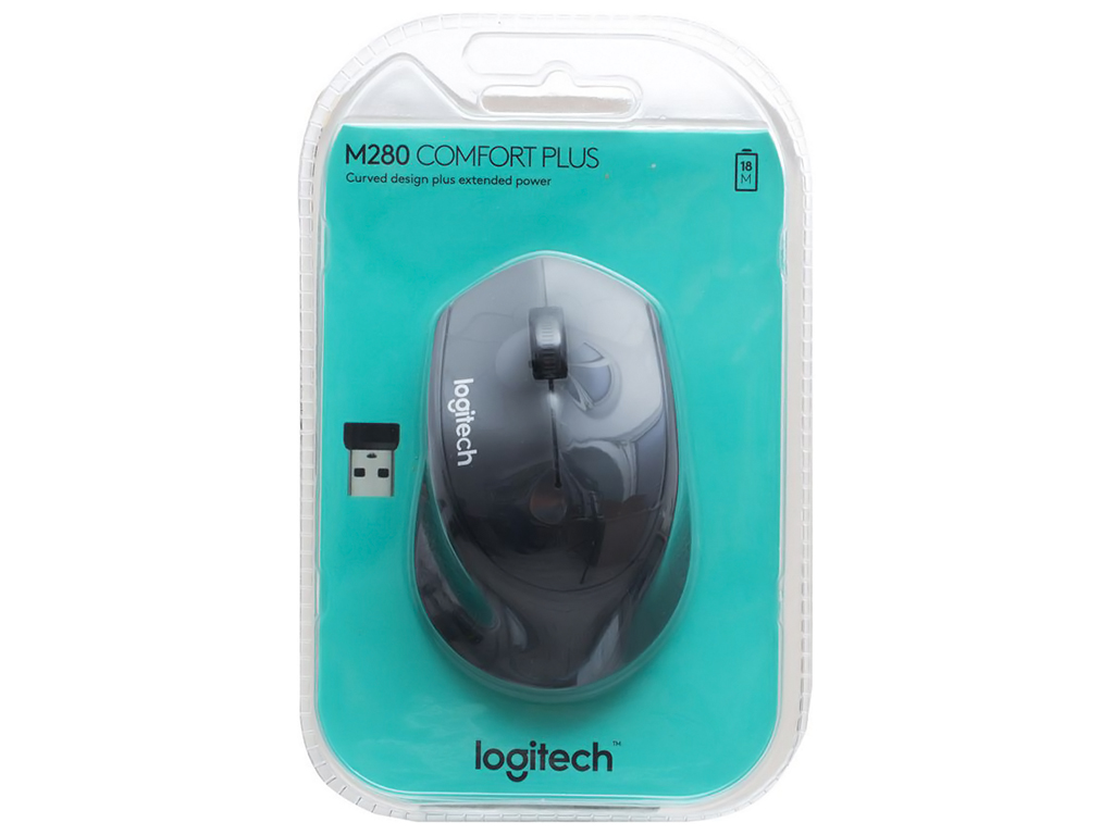 Беспроводная Мышь Logitech M280, цвет Черный