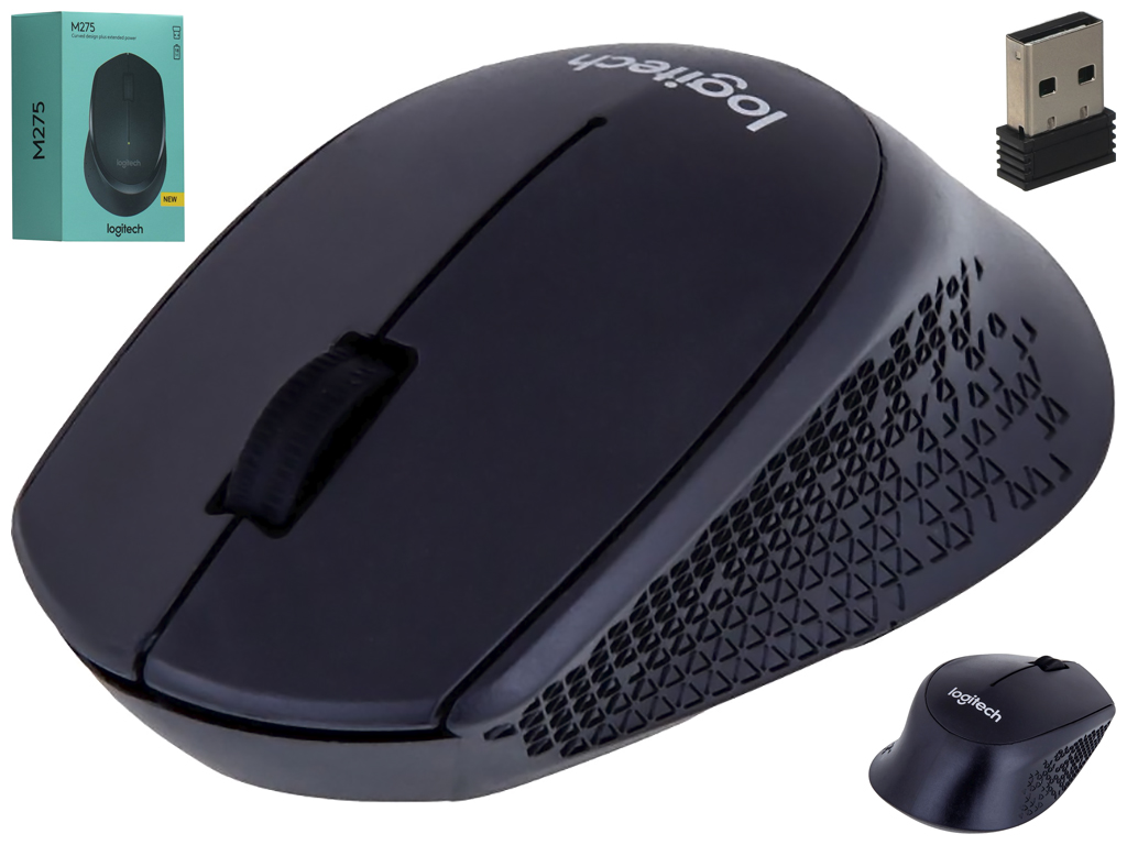 Беспроводная Мышь Logitech M275, Чёрный