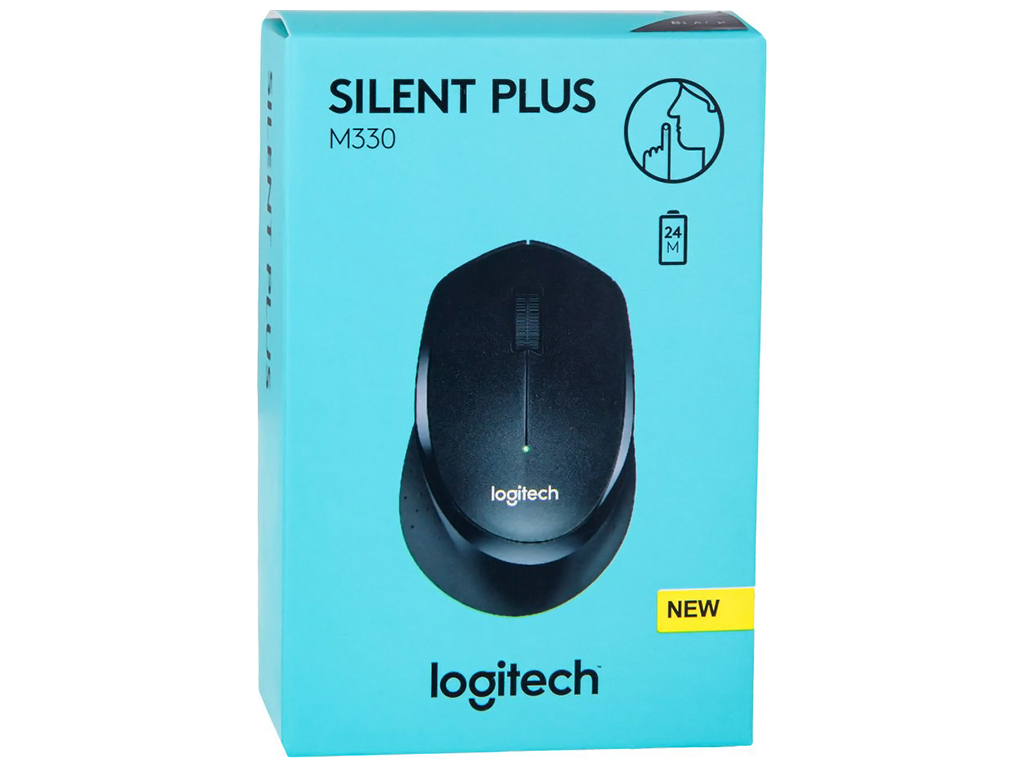 Беспроводная Мышь Logitech M330, Чёрный