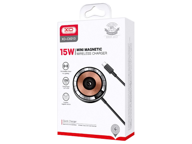 Беспроводное Зарядное Устройство XO CX013 magnetic 15W, Коричневый