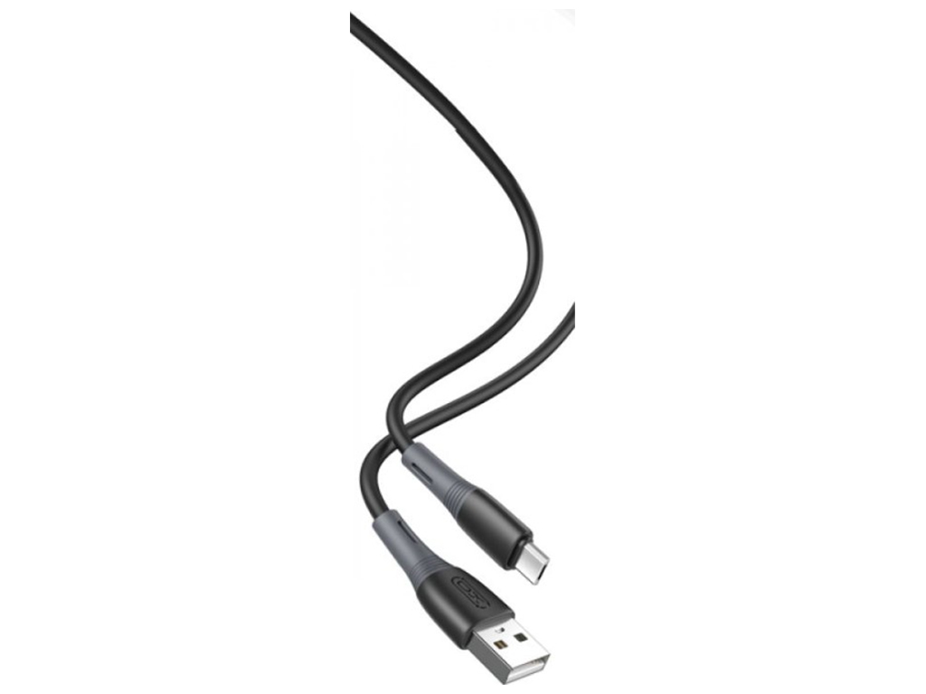 Кабель USB XO NB225 Silicone two-color Type C Цвет Черный