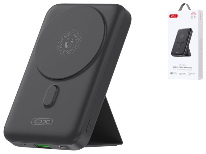 Power Bank XO PR211 15W Magnetic wireless charger 10000mAh Цвет Черный