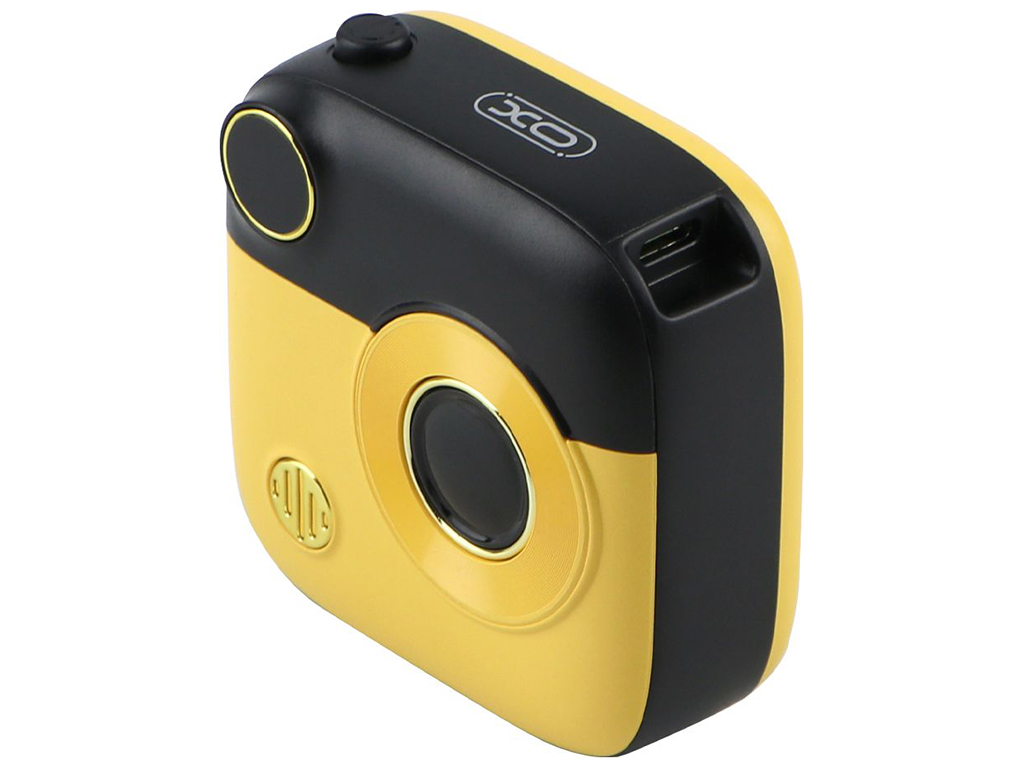 Power Bank XO PR223 Magnetic 15W mini camera digital display 10000mAh Цвет Черный+желтий