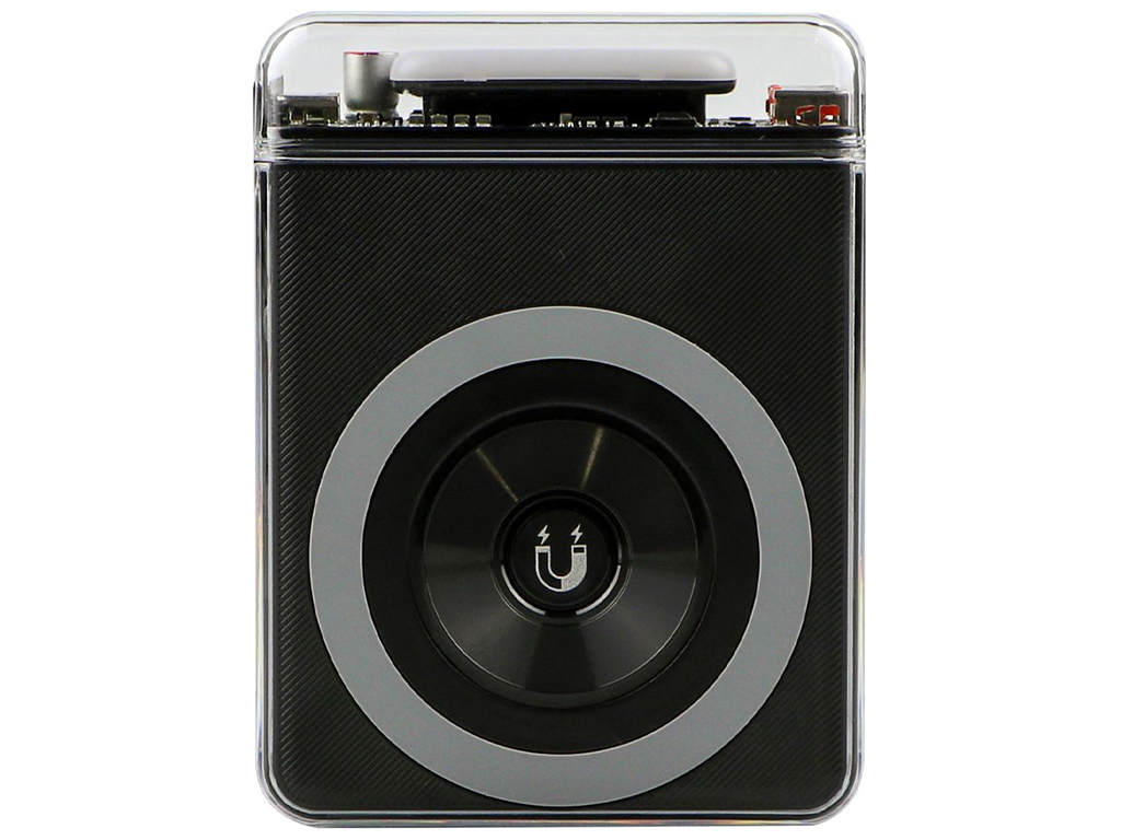 Power Bank XO PR226 Mini Transparent Magnetic Absorption 15W 10000mAh Цвет Черный