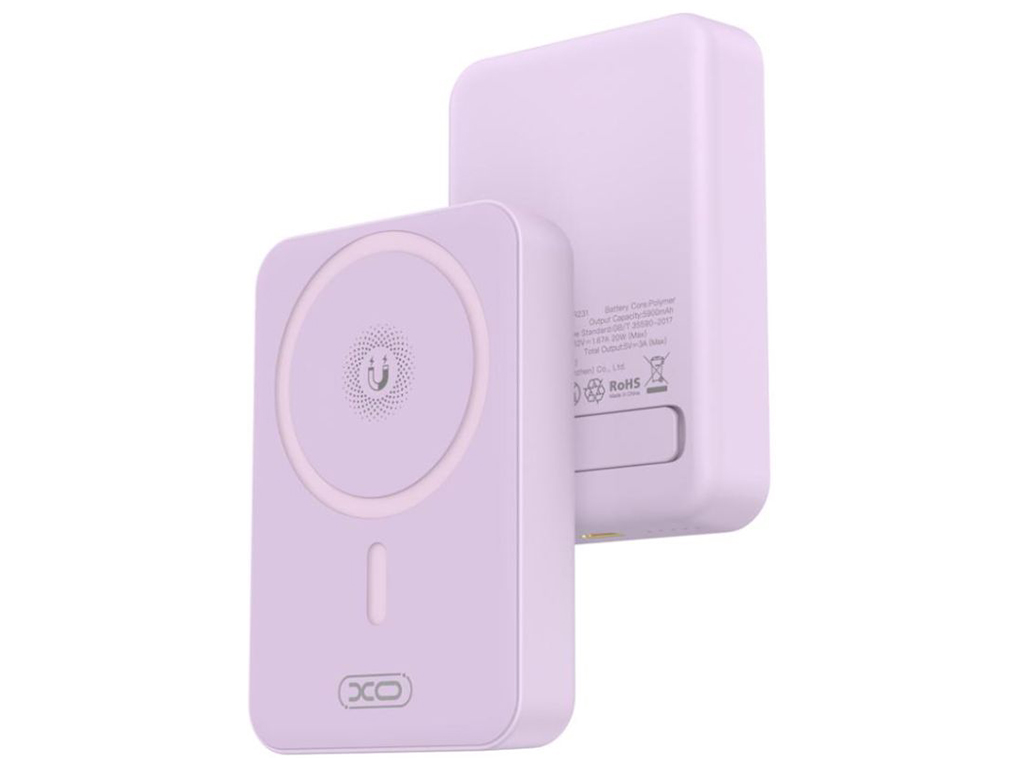 Power Bank XO PR231 Magnetic 15W wireless charging+PD20W 10000mAh Цвет Фиолетовый