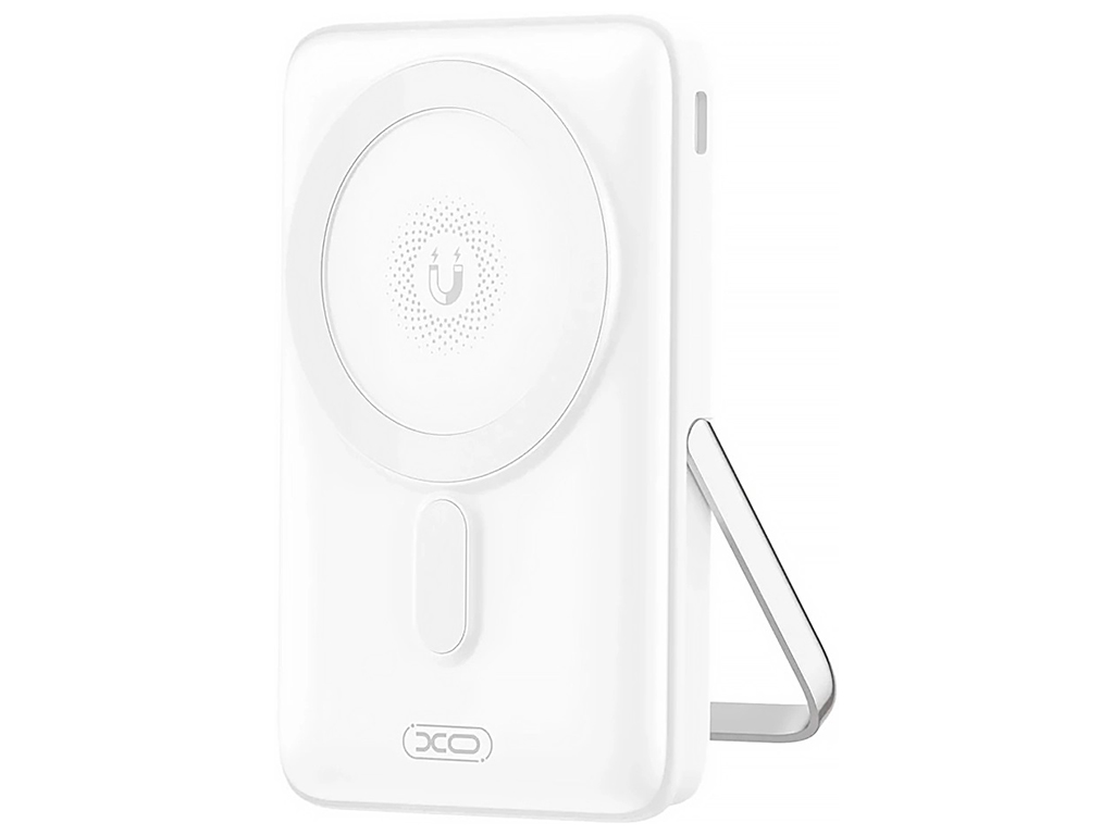 Power Bank XO PR233 PD30W Magnetic wireless 15W Type-C with U-shaped holder 10000mAh Цвет Белый