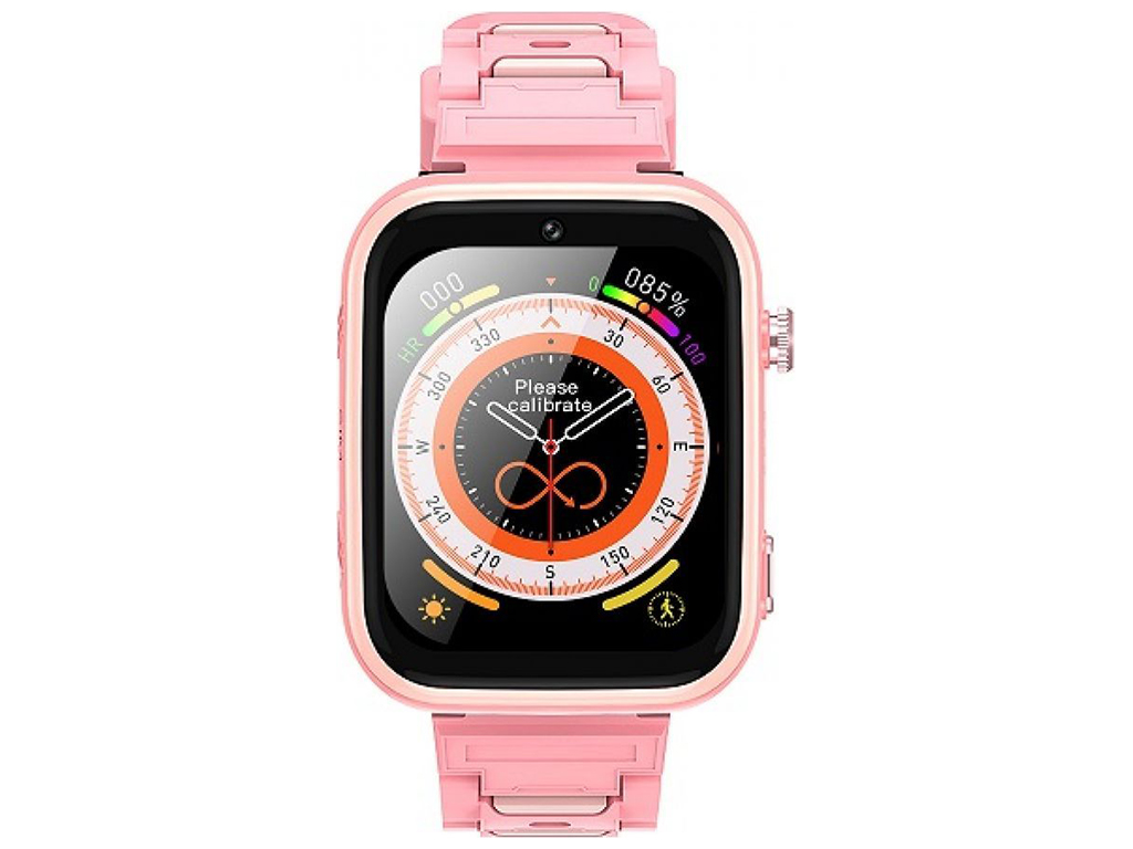 Детские Смарт Часы XO H130 4G GPS Цвет Розовый
