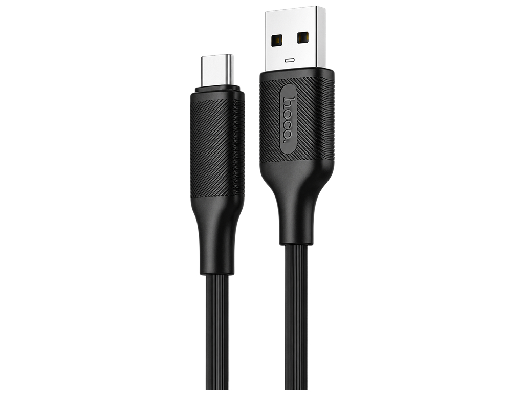Кабель USB XO-NB265 Type-C, TPU, 3А, 1м, чорний