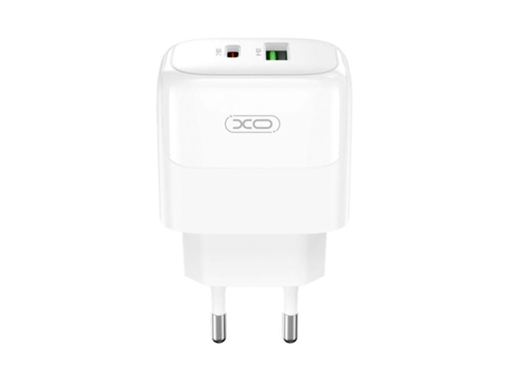 Сетевое зарядное устройство XO L137, 20 ватт, поддержка PD и QC, Type-C to Lightning, цвет белый