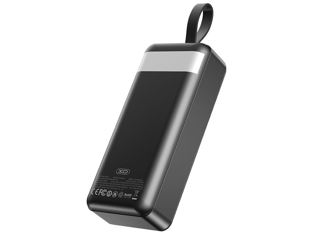 Power Bank XO PR240 QC22.5W PD20W digital display, with light, 30000 mAh Цвет Черный