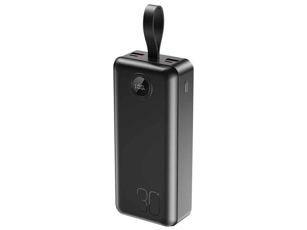 Power Bank XO PR240 QC22.5W PD20W digital display, with light, 30000 mAh Цвет Черный