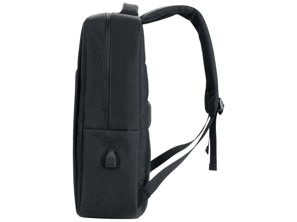 Рюкзак XO CB02, для ноутбука 17 дюймів, 3 відділення, кабель USB, дакрон, колір чорний