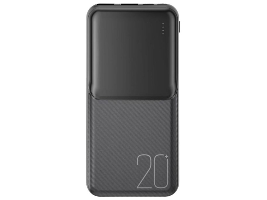 Универсальная мобильная батарея Power Bank XO PR252 Lighted Mobile Power 20000mAh, цвет черный
