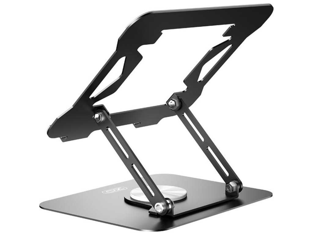 Підставка для ноутбука XO C153, складана, 360°, метал, 17,3 дюйми, 240×190×20мм, колір чорний