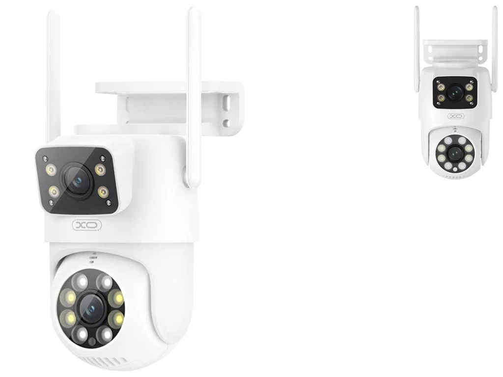 Смарт Камера Уличная XO CR06 Dual Screen Video Цвет Белый