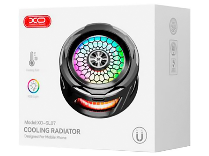 Магнитный радиатор Для Смартфона XO SL07, цвет черный