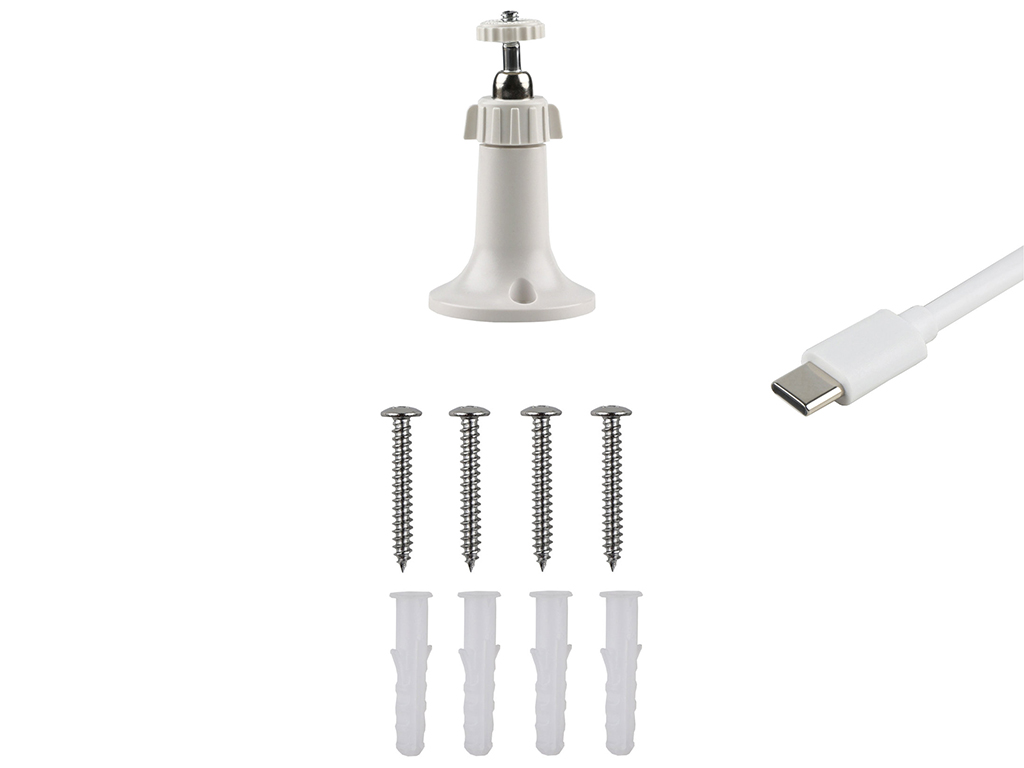 Камера уличная XO CR10 Solar, 3Мп, Wi-Fi, 7800мАч, Type-C, ABS пластик, 273×140×210мм, цвет белый