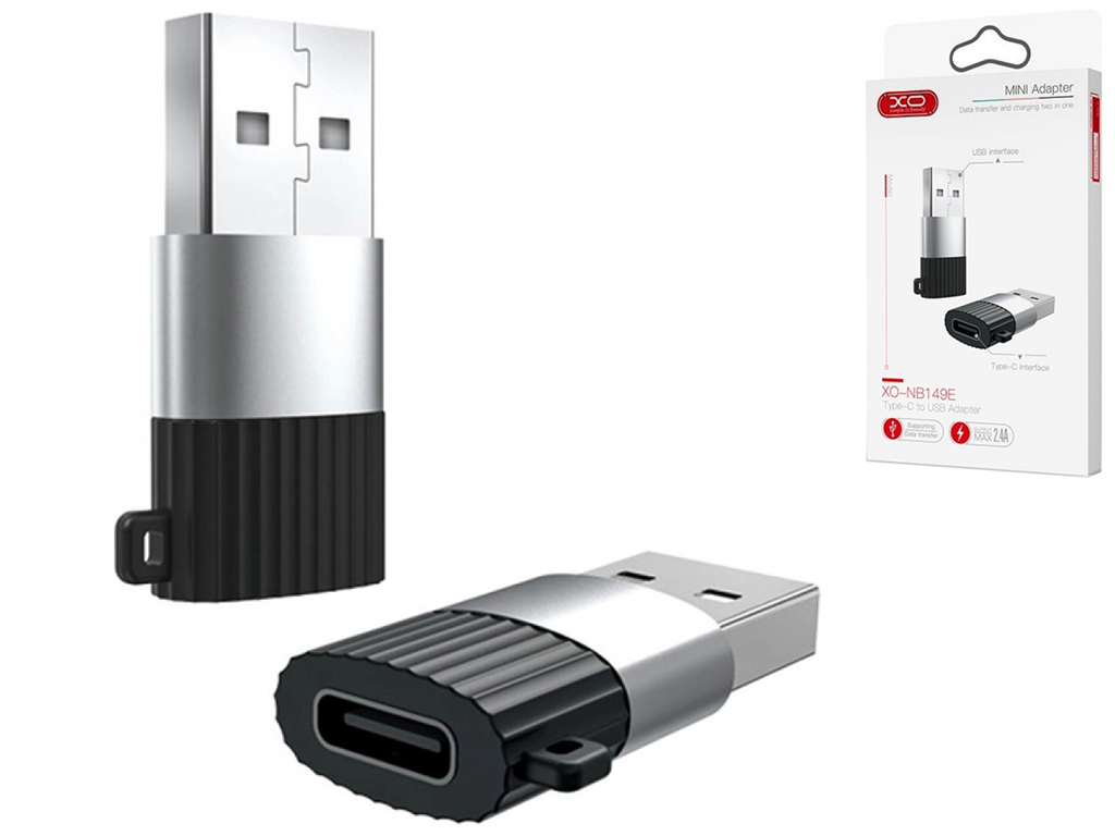 Переходник XO NB149-E TYPE C to USB2.0 connector Цвет Черный