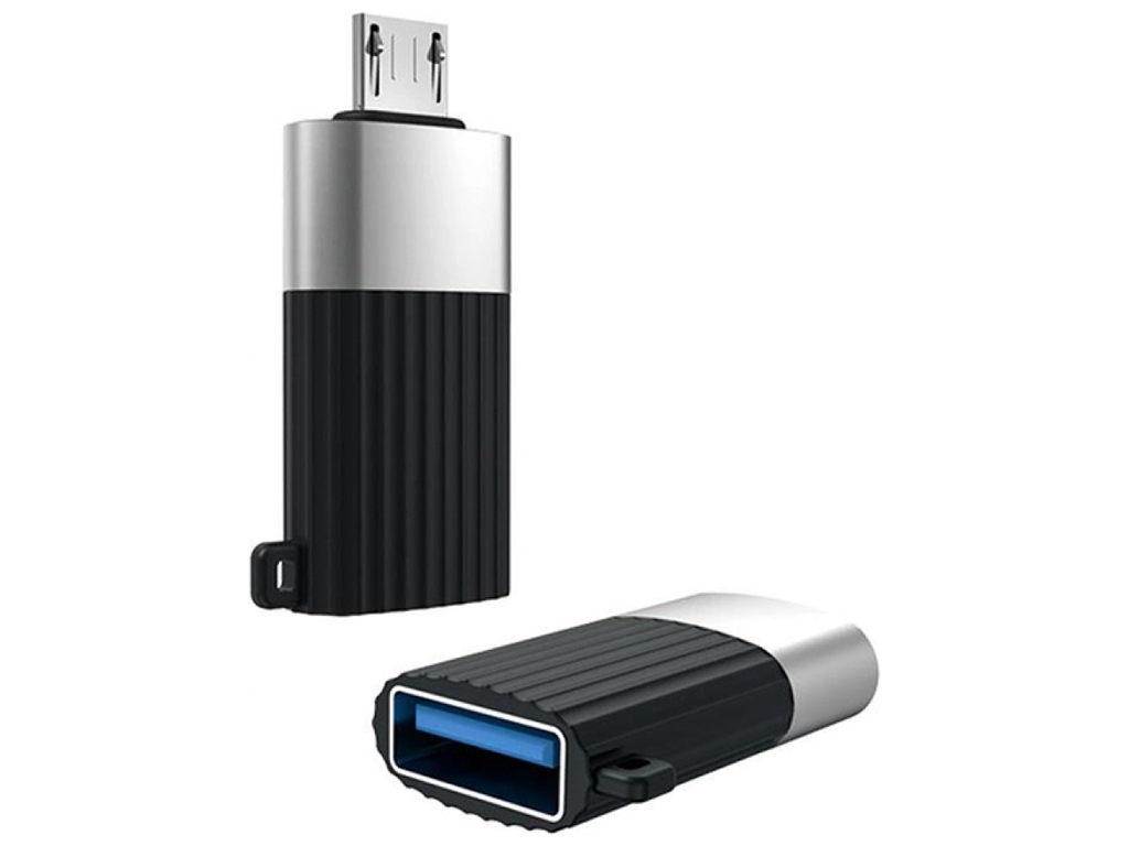 Переходник XO NB149-G USB2.0 TO MICRO connector Цвет Черный