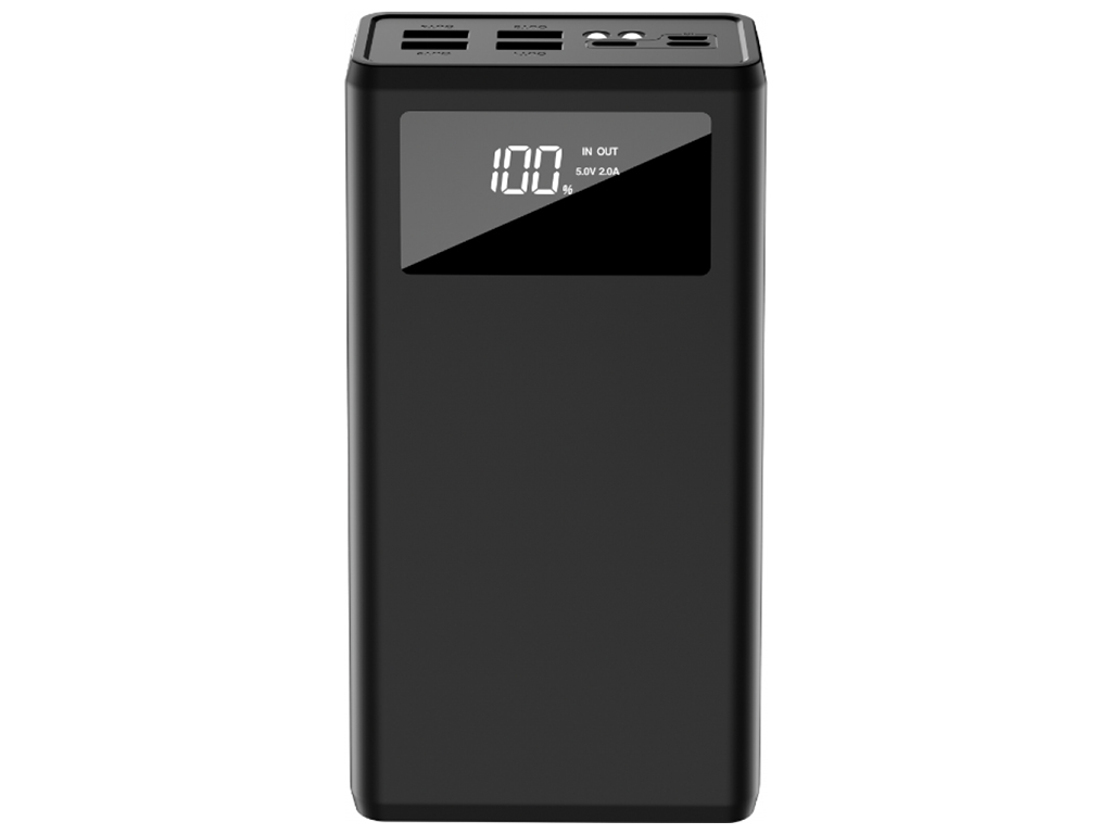 Універсальна Мобільна Батарея XO PR124 Digital Display 40000 mAh Колір Чорний