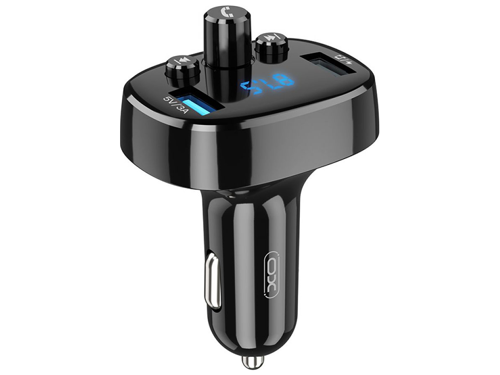 FM-трансмітер XO BCC02 car charger 3.1A Колір Чорний