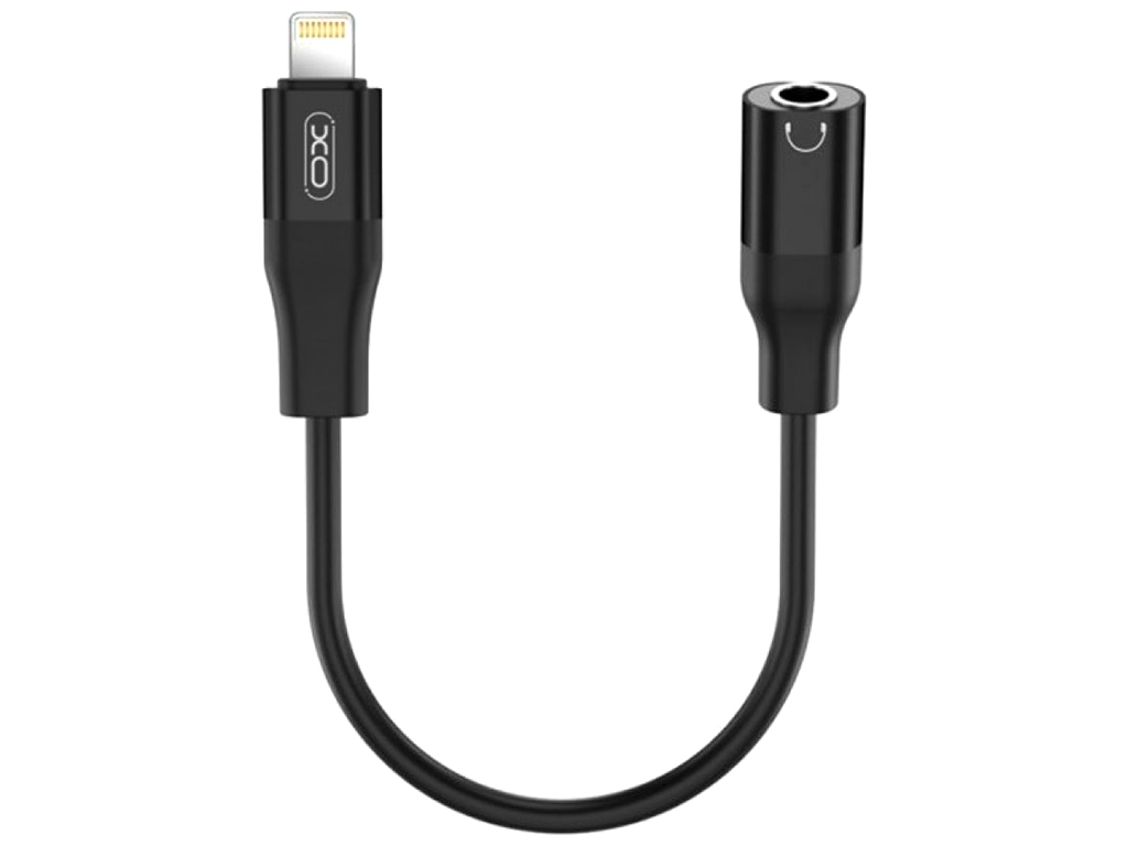 Перехідник XO NB181A audio adapter Lightning to3.5мм Колір Чорний