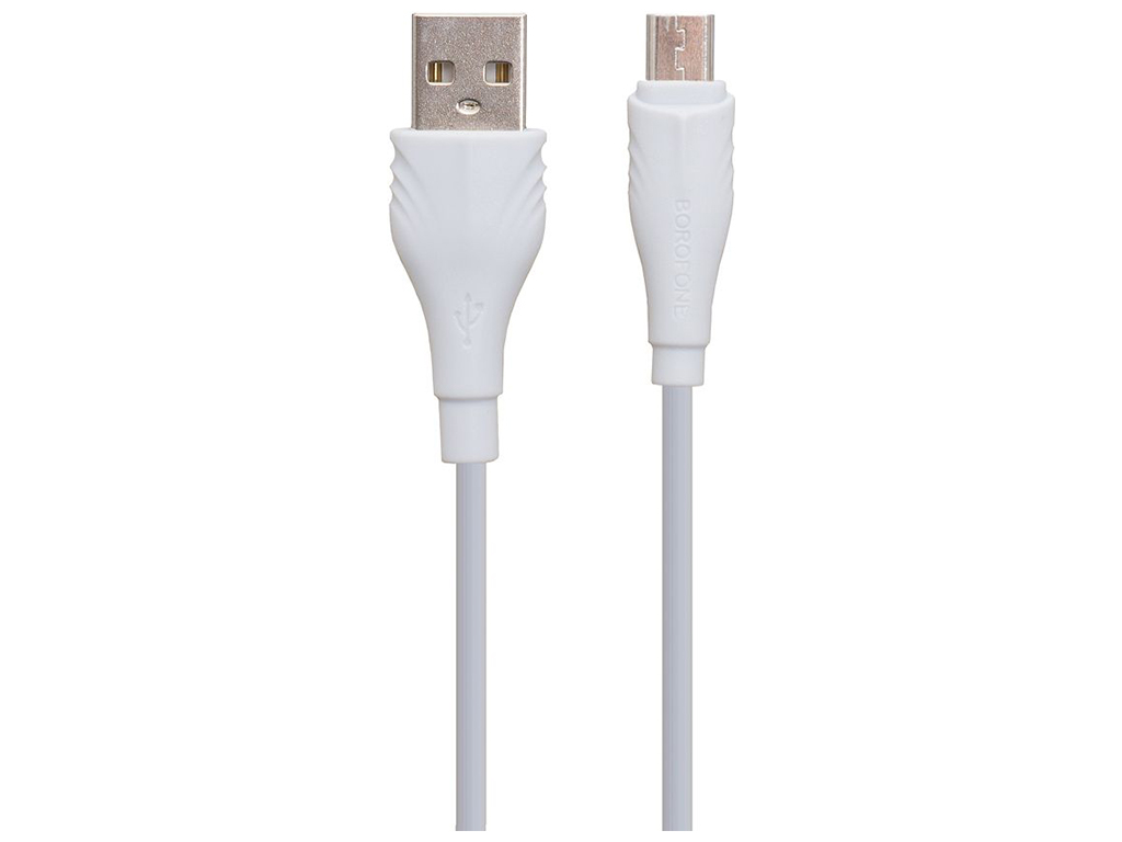 Кабель USB Borofone BX18 Micro 2m, Білий