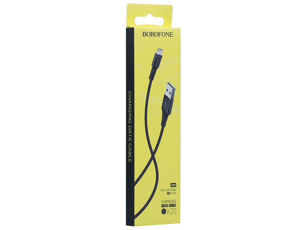 Кабель USB Borofone BX20 Lightning, Чёрный